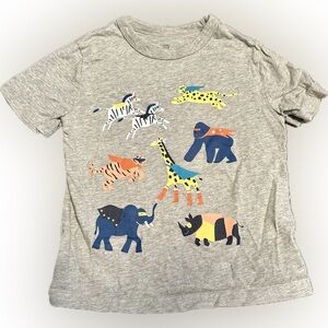 GAP Kids Gray Superhero Animal Graphic Tee 4T Capes & Masks